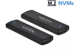 Delock Obudowa SSD zewnętrzna  M.2 NVME PCIE USB TYPE-C 3.2 Gen 2 beznarzędziowa czarny