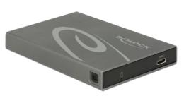 Delock Obudowa  HDD/SSD zewnętrzna SATA 2.5 USB-C 3.1 szara