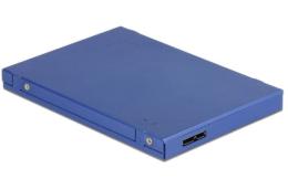 Delock Obudowa SSD zewnętrzna MSATA +M.2 2.5  USB 3.1 MICRO-B USB niebieska