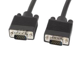 LANBERG Kabel VGA Ferryt 10M M/M Ekran czarny CA-VGAC-10CC-0100-B