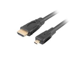 LANBERG Kabel HDMI(M)-HDMI MICRO v1.4 1M CA-HDMI-12CC-0010-BK