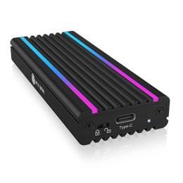IcyBox IB-1824ML-C31 Obudowa M.2 NVMe z oświetleniem RGB IB-1824ML-C31