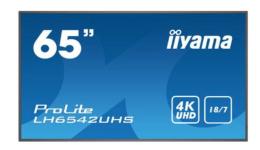 IIYAMA Monitor wielkoformatowy 64.5 cala LH6542UHS-B3 4K,18/7,SDM,IPS,LAN,PION,500cd/m2,OS8.0