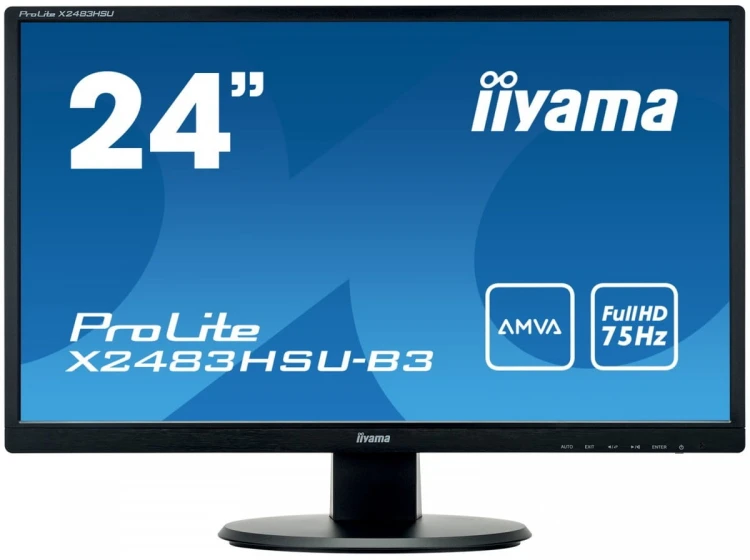 IIYAMA Monitor 23.8 ProLite X2483HSU-B3 AMVA,HDMI,USB,DP,2x2W
