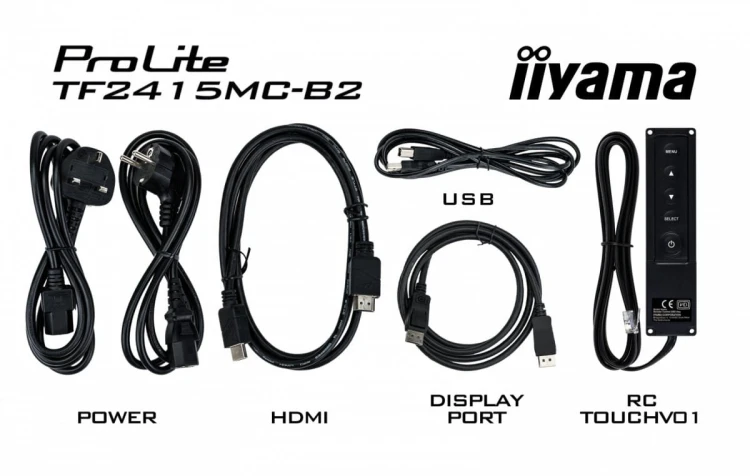 IIYAMA Monitor 22 TF2215MC-B2 pojemnościowy 10pkt pianka IPS DP HDMI