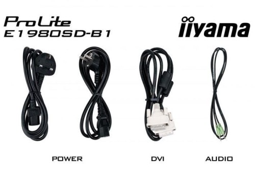 IIYAMA Monitor 19 cali ProLite E1980D-B1 VGA,DVI,5:4,TN,5ms,250cd