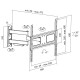LogiLink Uchwyt ścienny do TV, VESA, 37-70 cali, max. 50kg