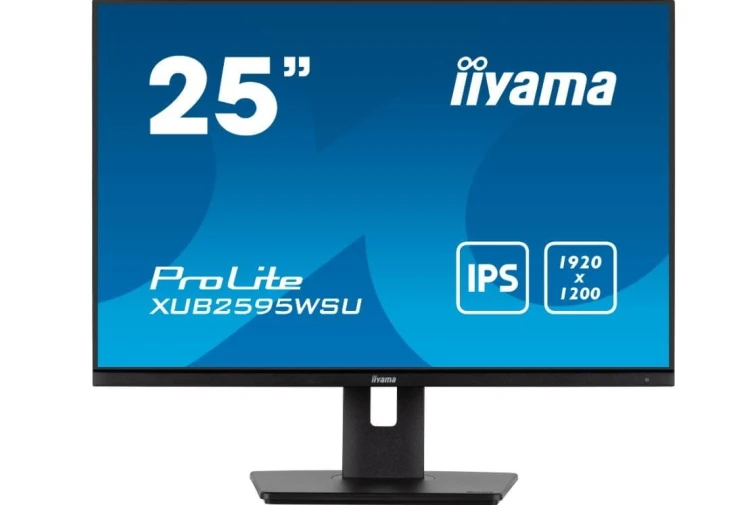 IIYAMA Monitor 25 cali XUB2595WSU-B5 IPS.PIVOT.16:10.USB.DP.HDMI.VGA.2x2W.  300(cd/m2).HAS(150mm)