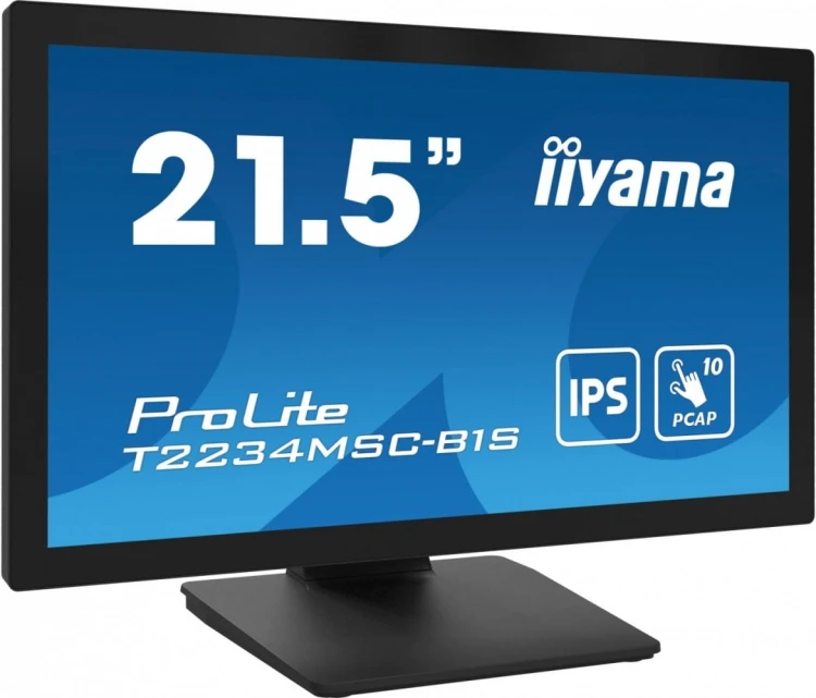 IIYAMA Monitor ProLite  21.5 cala T2234MSC-B1S IPS,10PKT.VGA,HDMI,DP