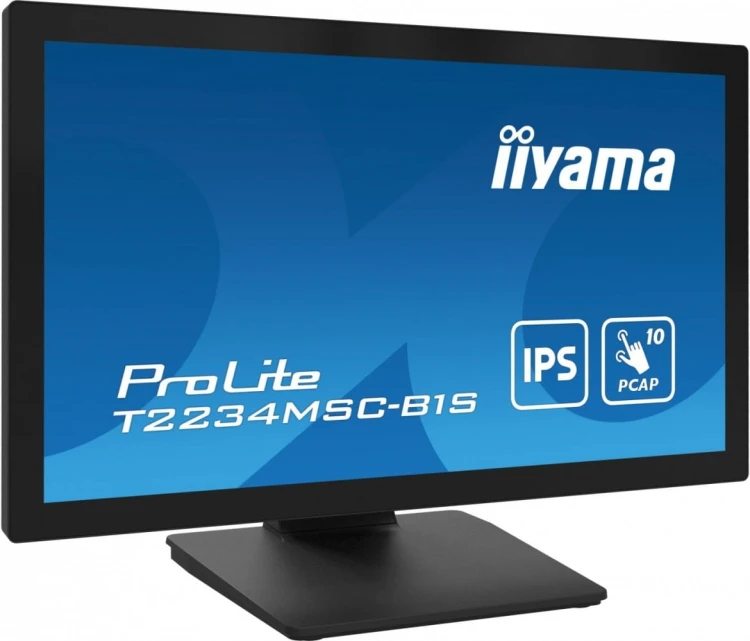 IIYAMA Monitor ProLite  21.5 cala T2234MSC-B1S IPS,10PKT.VGA,HDMI,DP