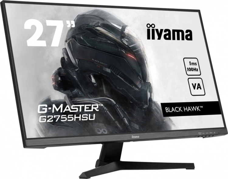 IIYAMA Monitor 27 cali G2755HSU-B1 VA,FHD,100Hz,1ms,HDMI,DP,2xUSB,2x2W