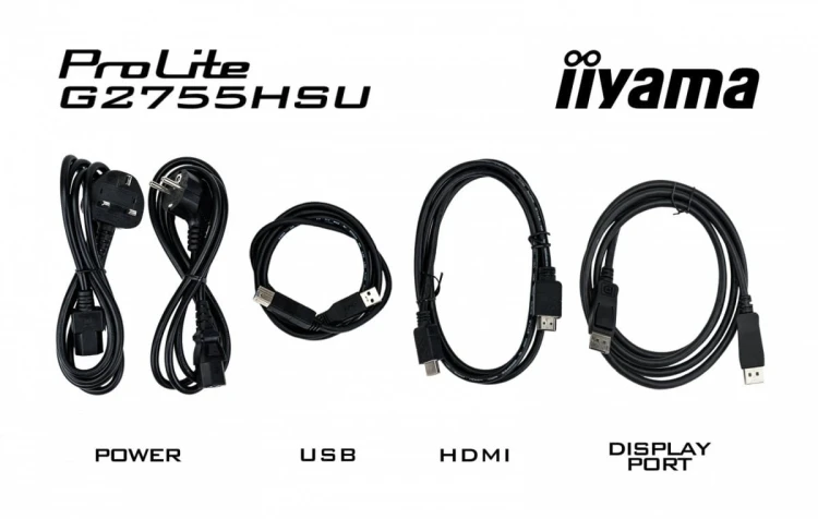 IIYAMA Monitor 27 cali G2755HSU-B1 VA,FHD,100Hz,1ms,HDMI,DP,2xUSB,2x2W