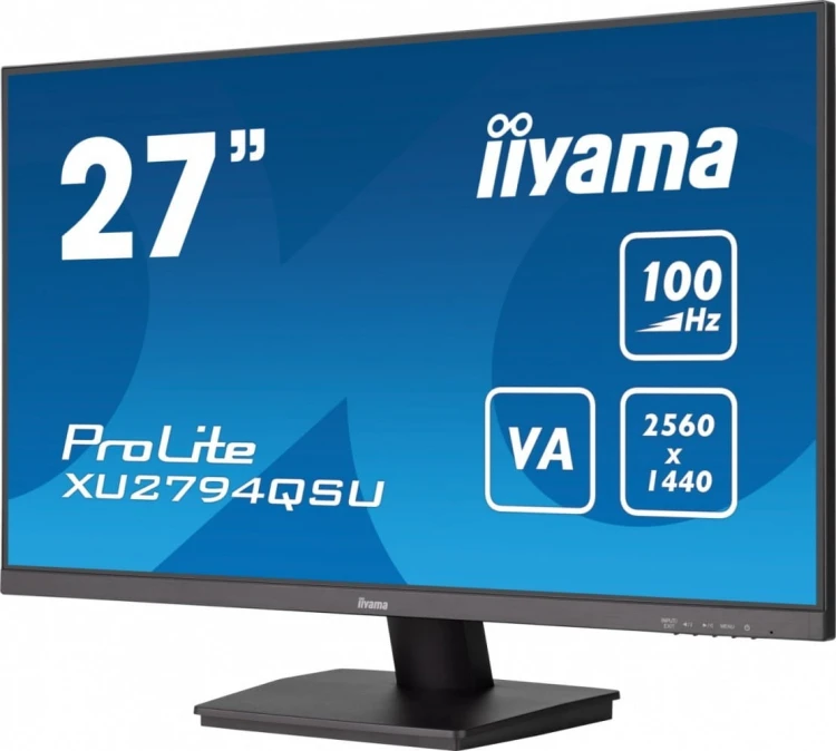 IIYAMA Monitor 27 cali XU2794QSU-B6 VA,QHD,HDMI,DP,100Hz,2xUSB 3.2,2x2W