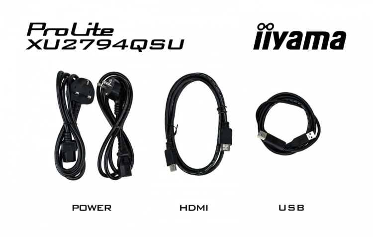 IIYAMA Monitor 27 cali XU2794QSU-B6 VA,QHD,HDMI,DP,100Hz,2xUSB 3.2,2x2W