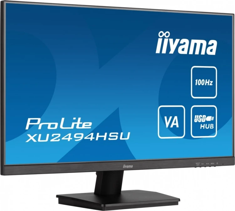IIYAMA Monitor  23.8 cala ProLite XU2494HSU-B6 VA,FHD,HDMI,DP,100Hz,USBx2,SLIM