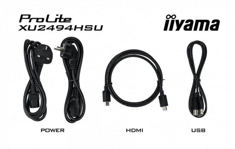 IIYAMA Monitor  23.8 cala ProLite XU2494HSU-B6 VA,FHD,HDMI,DP,100Hz,USBx2,SLIM