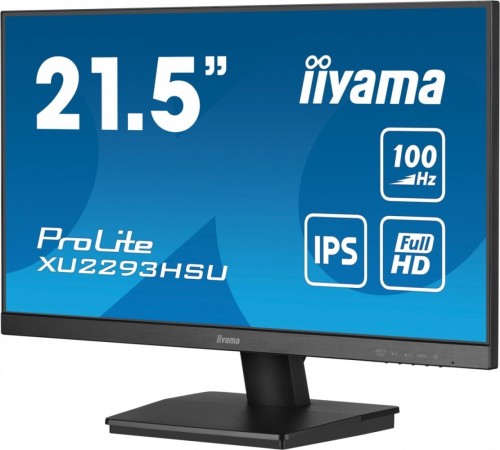 IIYAMA Monitor ProLite XU2293HSU-B6 21.5 cala  IPS,100Hz,FHD,1ms,HDMI,DP,2xUSB,2x2W, FreeSync