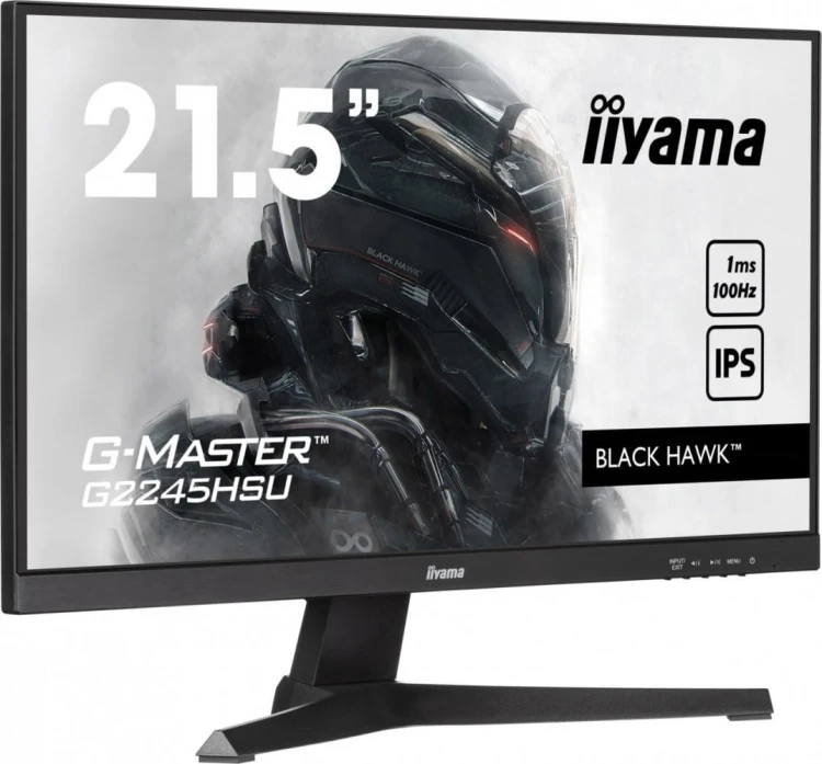 IIYAMA Monitor 22 cale G2245HSU-B1 IPS,FHD,100Hz,1ms,2xUSB,HDMI,DP,2x2W,  FreeSync
