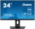 IIYAMA Monitor 23.8 cala ProLite XUB2492QSU-B1 IPS,QHD,USB-C,100Hz,3xUSB(3.2),HDMI,DP  300cd/m2,FreeSync,2x2W,HAS(150mm),PIVOT