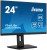 IIYAMA Monitor 23.8 cala ProLite XUB2492QSU-B1 IPS,QHD,USB-C,100Hz,3xUSB(3.2),HDMI,DP  300cd/m2,FreeSync,2x2W,HAS(150mm),PIVOT