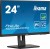 IIYAMA Monitor 23.8 cala ProLite XUB2463HSU-B1 IPS,100HZ,ECO,3ms,SLIM,HDMI,DP,2x USB3.22x2W,HAS(150mm),TCO,EPEAT