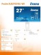 IIYAMA Monitor 27 cali ProLite XUB2792HSU-W6 IPS,HDMI,DP,100Hz,SLIM,4xUSB3.2,PIVOT,  HAS(150mm),2x2W