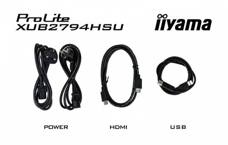 IIYAMA Monitor 27 cali ProLite XUB2794HSU-B6 VA,FHD,100HZ,4000:1,1MS,HDMI,DP,2xUSB,  FreeSync,2x2W,HAS(150mm),PIVOT