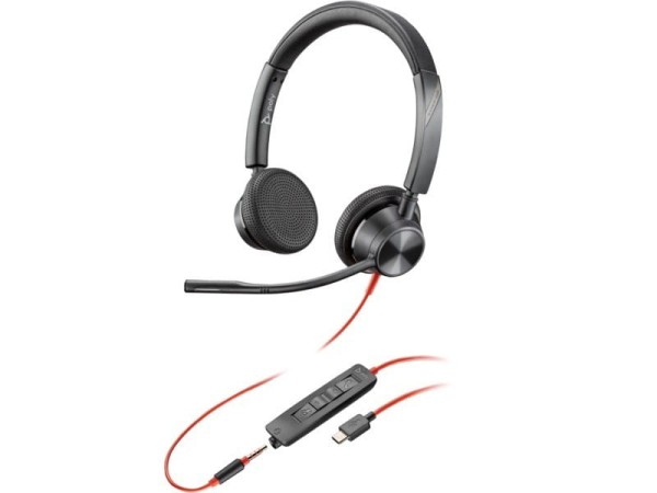POLY Słuchawki Blackwire 3325 ST USB-C/A adapter  8X221AA