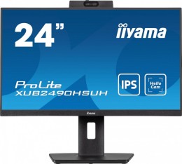IIYAMA Monitor 24 cale XUB2490HSUH-B1 IPS,FHD,CAM,MIC,HDMI,DP,3xUSB(3.2),  100Hz,250cd,4ms,ADAPTIVE SYNC,FlickerFree,2x2W,WINDOWS HELLO
