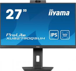 IIYAMA Monitor 27 cali XUB2790QSUH-B1 IPS,QHD,CAM,MIC,HDMI,DP,3xUSB(3.2),  100Hz,ADAPTIVE SYNC,FlickerFree,2x2W,WINDOWS HELLO