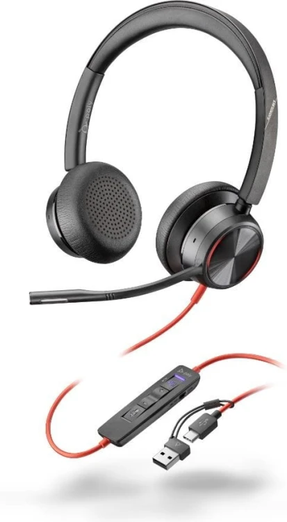 POLY Słuchawki Blackwire 8225 Stereo USB-C/A MS-Teams  8X225AA