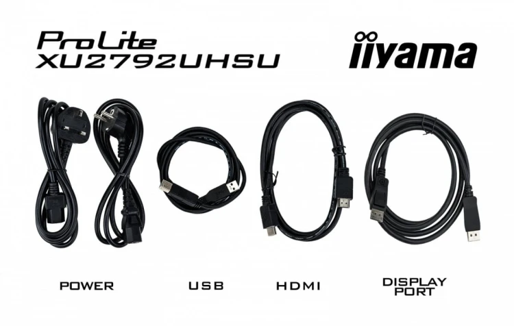 IIYAMA Monitor 27 cali XU2792UHSU-B6 4K,IPS,DP,HDMI,USB-C Power delivery,  350 cd, DPS