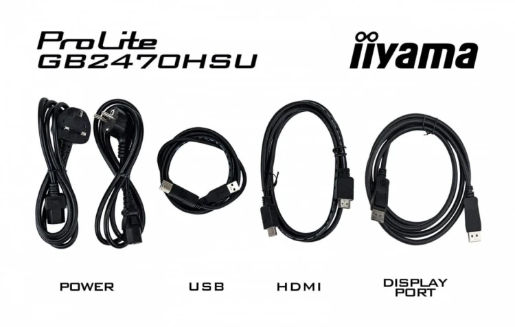 IIYAMA Monitor 24 cale GB2470HSU-B6 0.2ms,IPS,DP,HDMI,180Hz