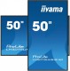 IIYAMA Monitor 50 cali LH5075UHS-B1AG,24/7,VA,ANDROID.11,4K,3xHDMI,DP,RJ45,  2xUSB,2x10W