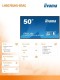 IIYAMA Monitor 50 cali LH5075UHS-B1AG,24/7,VA,ANDROID.11,4K,3xHDMI,DP,RJ45,  2xUSB,2x10W