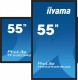 IIYAMA Monitor 55 cali TF5539AS-B1AG,IPS,4K,HDMIx2,DP,RJ45,3xUSB,2x10W,      ANDROID,24/7,IP65