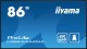 IIYAMA Monitor 86 cali LH8664UHS-B2AG,24/7,IPS,ANDROID.11,4K,3xHDMI,RJ45,    2xUSB,WiFi