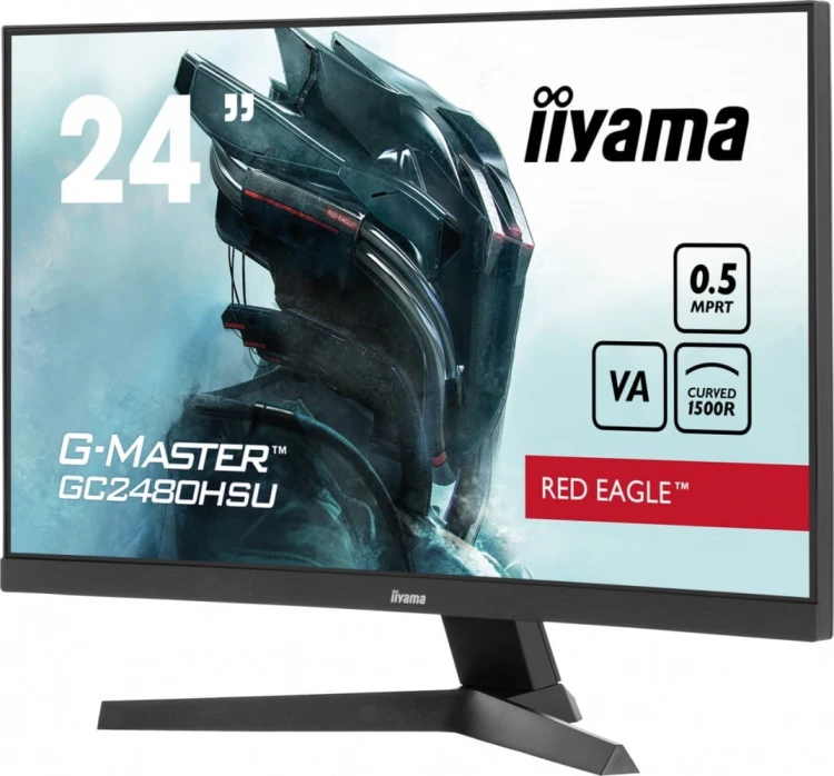 IIYAMA Monitor 24 cale GC2480HSU-B1,VA,180HZ,1500R,USBx2,0,5ms,300cd