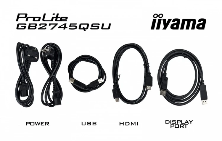 IIYAMA Monitor 27 cali GB2745QSU-B2,IPS,QHD,100Hz,1ms,2xUSB,300cd