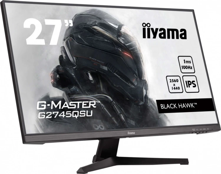 IIYAMA Monitor 27 cali G2745QSU-B2,IPS,QHD,100Hz,1ms,2xUSB,300cd