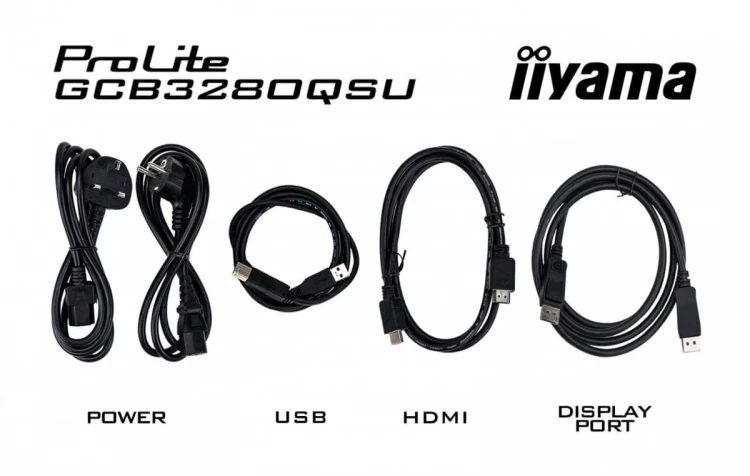 IIYAMA Monitor 32 cale GCB3280QSU-B2,VA,QHD,180Hz,1500R,0.2ms,4xUSB,350cd