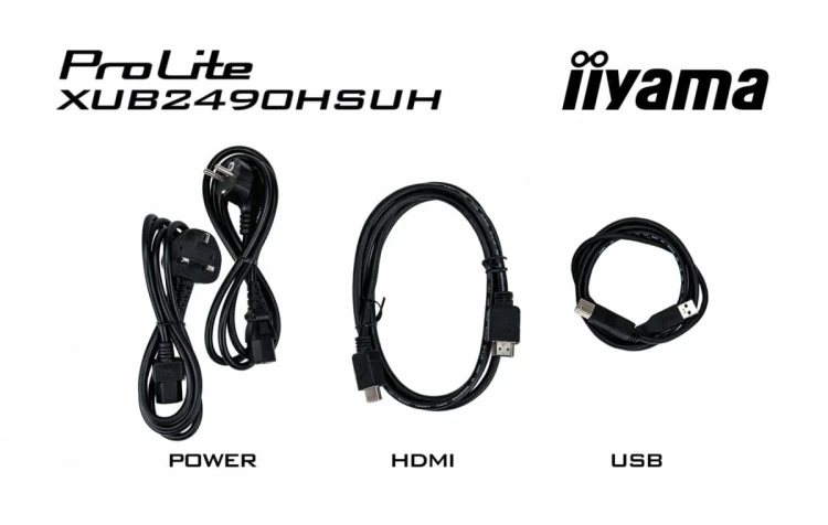 IIYAMA Monitor 24 cale XUB2490HSUH-B2 IPS,FHD,CAM,MIC,HDMI,DP