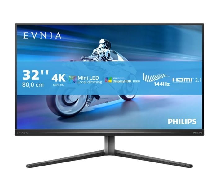 Philips Monitor 32M2N6800M 31.5 cala IPS Mini-LED 4K 144Hz HDMIx2 DP HAS Ambiglow