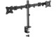 Digitus Stojak biurkowy podwójny z zaciskiem, 2xLCD, max. 27", max. obciążenie 8kg,uchylno-obrotowy 360°