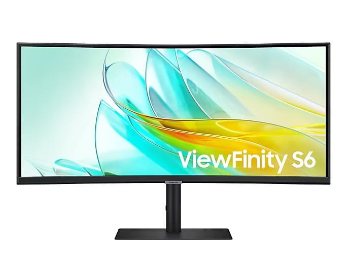 Samsung Monitor 34 cale ViewFinity S65UA VA 3440x1440 UWQHD 21:9 1xHDMI 1xDP 1xUSB-C(90W) 3xUSB 3.0 LAN (RJ45) 5ms 100Hz HAS+PIVOT zakrzywiony głośnik