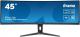 IIYAMA Monitor 44.5 cala XCB4594DQSN-B1 VA,DQHD,165HZ,USB-C-DOCK,RJ45,32:9,1500R,450cd/m2,3000:1,0.8ms,3xUSB,2xHDMI,1xDP,2x3W,PowerDelivery-90W