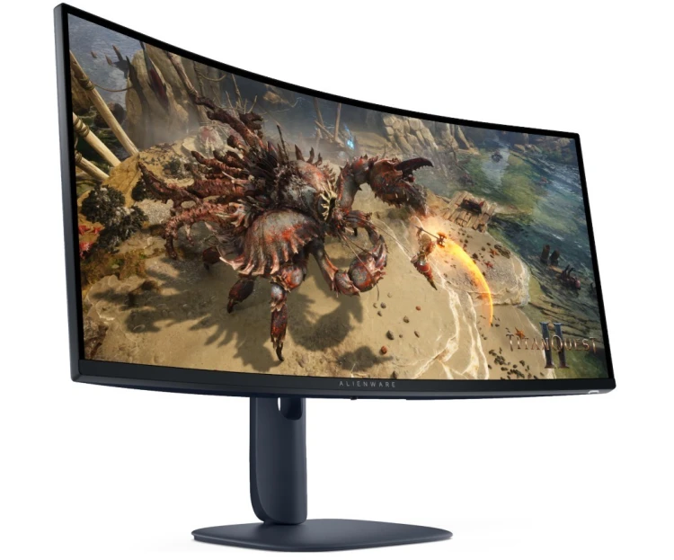 Dell Monitor AW3425DWM 34 cale Curved AMD FreeSync VA 180Hz WQHD         (3440x1440)/21:9/1xDP/2xHDMI/2xUSB 3.2/3Y AES&PPE