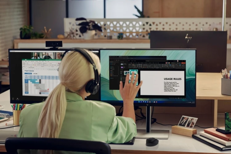 HP Inc. Monitor dotykowy FHD E24t G5 6N6E6AA