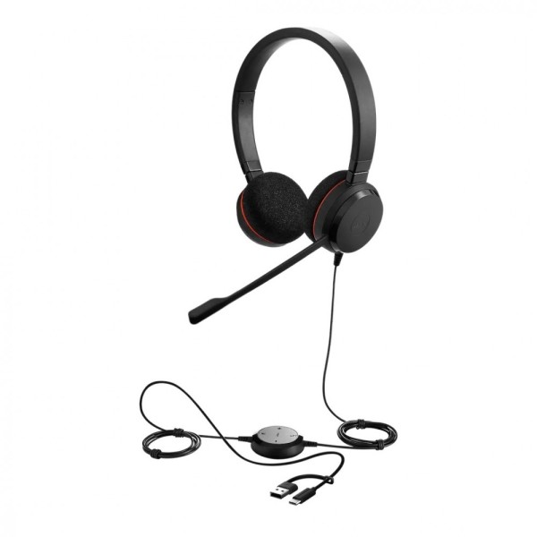 Jabra Słuchawki Evolve 20 USB-A amp C MS Mono