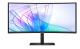 Samsung Monitor 34 cale ViewFinity S65VC VA 3440x1440 UWQHD 21:9 1xHDMI 1xDP 1xUSB-C (90W) 2xUSB 3.0 LAN (RJ45) 5ms HAS Webcam głośniki zakrzywiony 3Y